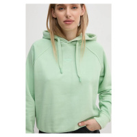 Mikina Pepe Jeans FELICITY HOODIE dámská, zelená barva, s kapucí, hladká, PL581462