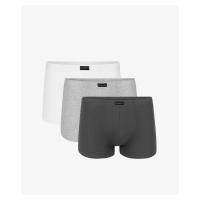 Pánské boxerky ATLANTIC 3Pack - bílé/šedé/tmavě šedé