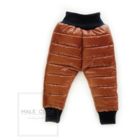 Karamelové oteplené kalhoty pro děti