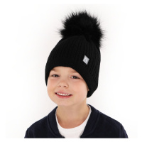 AGBO Boy's winter hat brown Emilian with pompom