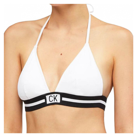 Calvin Klein dámské plavky 907 vrchní díl bílé - Bílá
