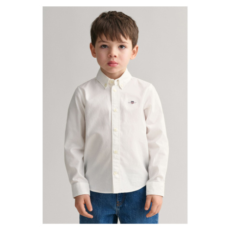 KOŠILE GANT SHIELD OXFORD BD SHIRT WHITE