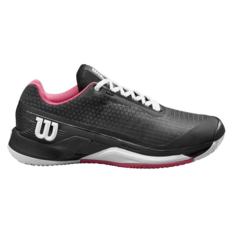 Wilson RUSH PRO 4.0 CLAY W Dámská tenisová obuv, černá, velikost 41 1/3