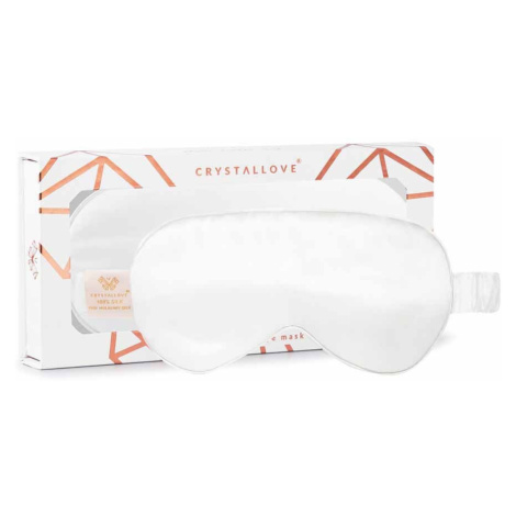 Crystallove Silk Eye Mask - Ivory Maska Na Spaní 1 kus