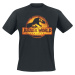 Jurassic Park Jurassic World - Logo Tričko černá