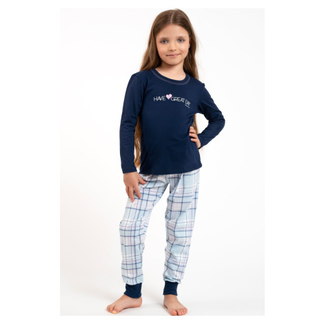 Dívčí pyžamo Italian Fashion Glamour - bavlna Tmavěmodrá-modrá