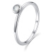 MOISS Půvabný stříbrný prsten s čirým zirkonem R00019