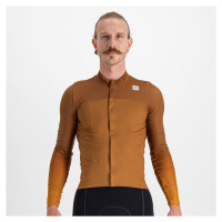 SPORTFUL Cyklistický dres s krátkým rukávem - BODYFIT PRO - hnědá
