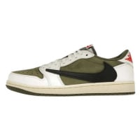 Nike Air Jordan 1 Retro Low OG SP Travis Scott Medium Olive Zelená