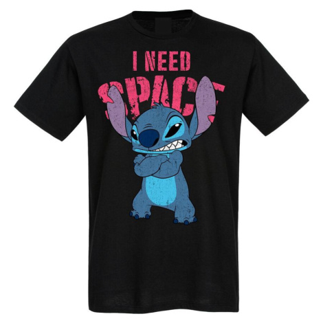 Lilo & Stitch Stitch - I Need Space Tričko černá