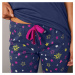 Dlouhé pyžamové kalhoty Estrella s potiskem hvězdiček