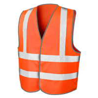 Result Motorway Unisex bezpečnostní reflexní vesta na dálnici R201X Fluorescent Orange
