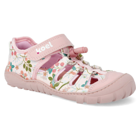 Barefoot sandály Koel - Madison Print Pink vegan růžové Koel4kids