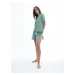Reserved - Dvoudílná puntíkovaná pyžamová souprava - Zelená