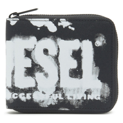 Peněženka diesel rave bi-fold coin zip xs wallet černá