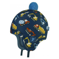 Chlapecká zimní funkční čepice Dráče - Polárka 36, modrá, stavební stroje Barva: Modrá