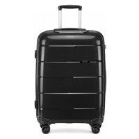 Konofactory Černý prémiový skořepinový kufr s TSA zámkem 
