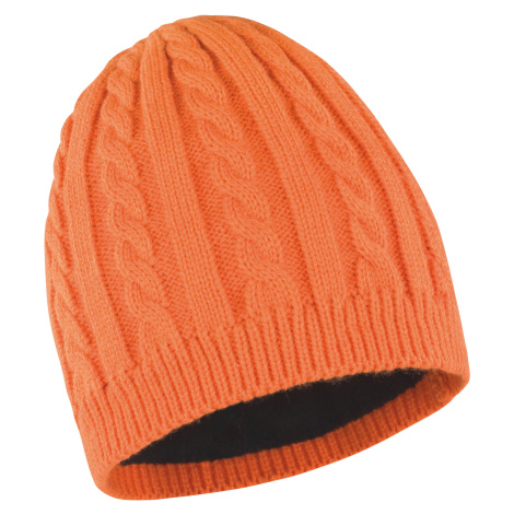 Result Pletená čepice s fleecem R370X Burnt Orange