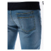 Světle modré pánské slim fit džíny s potrhaným efektem P1024