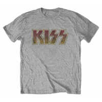KISS tričko, Vintage Classic Logo Grey, pánské