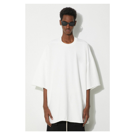 Bavlněné tričko Rick Owens Tommy T-Shirt bílá barva, DU01D1259.RIG.11