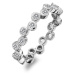 Hot Diamonds Luxusní stříbrný prsten s topazy a diamantem Willow DR208 59 mm
