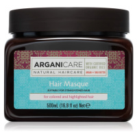 Arganicare Argan Oil & Shea Butter Hair Masque hloubkově hydratační maska pro barvené vlasy 500 
