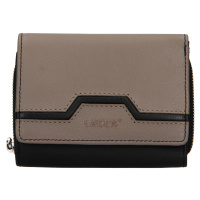 Dámská kožená peněženka Lagen Rajna - béžovo-černá