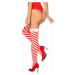 Vánoční punčochy Kissmas stockings - Obsessive Červená