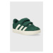 Dětské semišové sneakers boty adidas VL COURT 3.0 CF I zelená barva