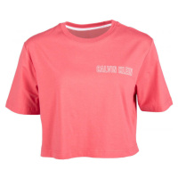 Calvin Klein CROPPED SHORT SLEEVE T-SHIRT Dámské tričko, růžová, velikost