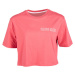 Calvin Klein CROPPED SHORT SLEEVE T-SHIRT Dámské tričko, růžová, velikost