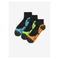 Sada tří párů černých ponožek FILA
