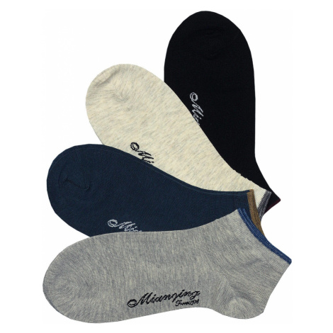 Krátké bavlněné pánské ponožky CM127 - 3bal vícebarevná PESAIL