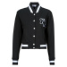 Karl Lagerfeld varsity sweat jacket Černá
