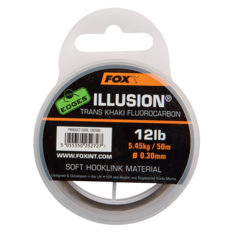 Fox fluorocarbon edges illusion soft trans khaki 50 m-nosnost 7,27 kg