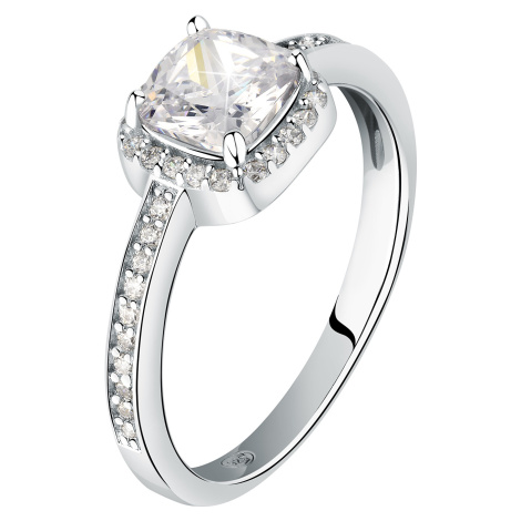 Morellato Třpytivý stříbrný prsten se zirkony Tesori SAIW1150