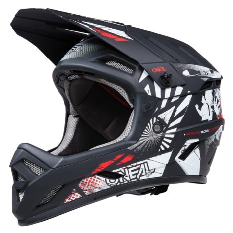 Cyklistická helma Oneal Backflip BOOM černá/bílá