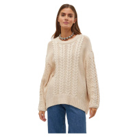 Vero Moda Dámský svetr VMSVEACABLE 10310869 Birch