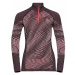 Odlo BL TOP HALF ZIP BLACKCOMB ECO W Dámské funkční triko, lososová, velikost