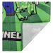 Hravý dětský ručník Minecraft Creeper, zelená