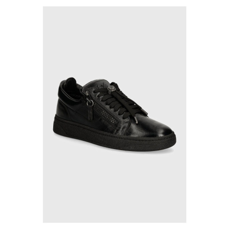 Kožené sneakers boty Giuseppe Zanotti GZ černá barva, RU40019.003