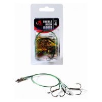 Filfishing lanko s trojhákem treble hook leader 3 ks 30 cm - 2