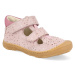 Barefoot dětské sandály Ricosta - Pepino Ebi powder Bubble M růžové