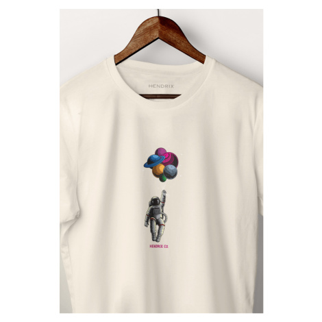 Tričko, Barva Ekru, s Potiskem Astro Balloons Hedrix