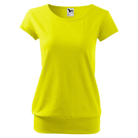 MALFINI® Bavlněné volné módní tričko City s pružným lemem v pase