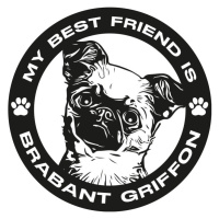 Hrnek s potiskem Brabantského grifonu - skvělý dárek pro milovníky psů
