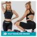 NEBBIA - Crop top tílko GYM THERAPY 618 (black) - NEBBIA