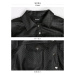 Texturovaný kabátek typu svrchní košile - ČERNÁ