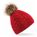 Zimní čepice Beanie - červená